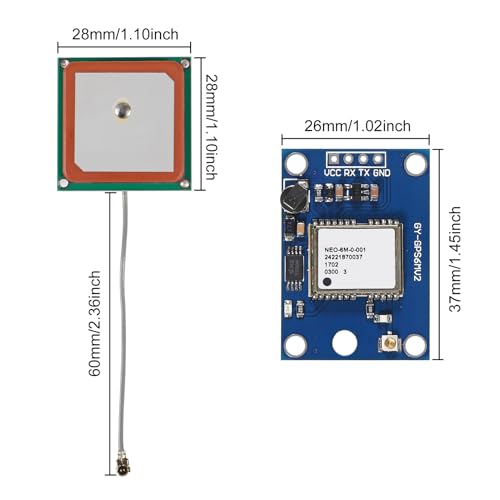6pcs GY-NEO6MV2 NEO-6M GPS Flight Controller Module 3V-5V with Super Strong Ceramic Antenna for Arduino EEPROM APM 2.5