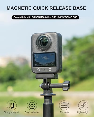2Pack Magnetic Quick Release Adapter Mount for DJI Action 5 Pro Accessories - size: 2PC-with dual-claw