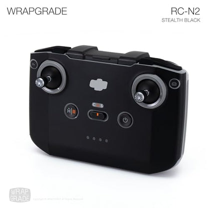 WRAPGRADE Skin Stickers Compatible with DJI RC-N2 (Stealth Black) - color: STEALTH BLACK