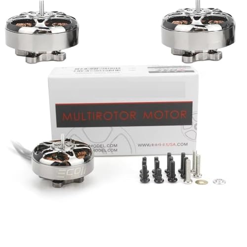 Emax ECO II 2004 2000KV 3000KV 3-6S Lipo Brushless Motor 1.5mm Shaft for RC FPV 3inch 3.5inch Racing Drones Quadcopter Parts (4PCS 2004 2000KV) - style: 4PCS 2004 2000KV