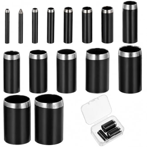 15 Pcs Hole Punch, 15 Sizes Leather Circle Cutter Tool Set