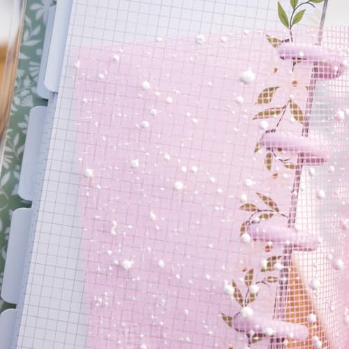 Colorful Textured Fabric Paper(snowy mesh, Close to A5 size) - color: snowy mesh