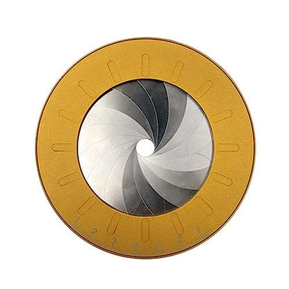 Leadigol Circle Drawing Ruler Measurement Creative Rotatable Round Ruler Flexible Stainless Steel Round Compass Stretch Ruler for Drawing