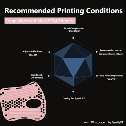 Siraya Tech Flex TPU Air - Active Foaming 3D Printer Filament, Blush 1kg - color: Tpu Air Blush