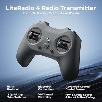 BETAFPV LiteRadio 4 ELRS Radio Transmitter 10-CH 2000mAh for FPV Simulator