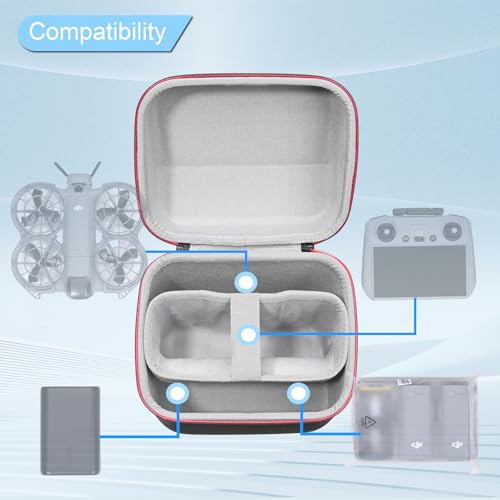 Carrying Case for DJI Neo 2 Fly More Combo and Neo 2 Drone Full Accessories