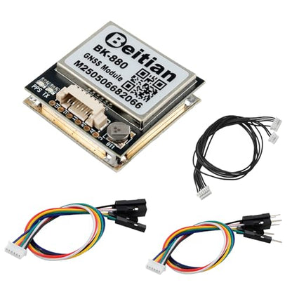 BK-880 Beitian GPS Module with QMC5883 Compass+GPS Active Antenna TTL Level GPS Car Navigation Quad-Mode Support GPS Glonass Beidou Galileo for Arduino Raspberry Pi Flight Controller