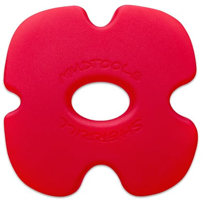 Mudtools Edgy Rib, Red Very Soft - Polymer Pottery Tool for Rims - color: Red - Very Soft