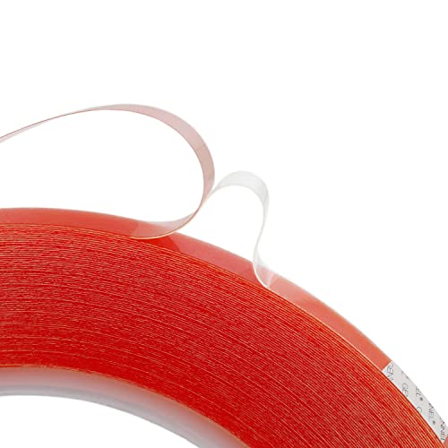 3pcs (2mm 3mm 5mm x 25M) Clear Double Sided Strong Adhesive Tape - size: 3pcs (2mm+3mm+5mm)