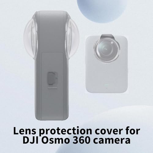 2pcs Lens Guards for DJI Osmo 360 Camera, Optical Tempered Glass Lens Protector Cover 9H Hardness High Transmittance for Camera Accessories