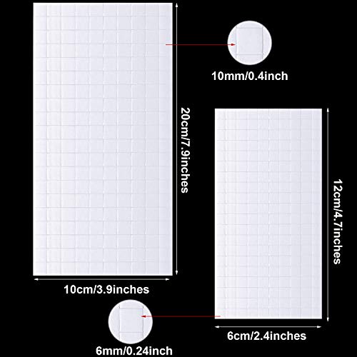 Zonon 500 Pcs Foam Strips with Adhesive, Dual Sided Foam Tapes, 2 Size - size: Small