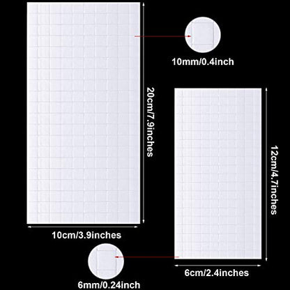 Zonon 500 Pcs Foam Strips with Adhesive, Dual Sided Foam Tapes, 2 Size - size: Small