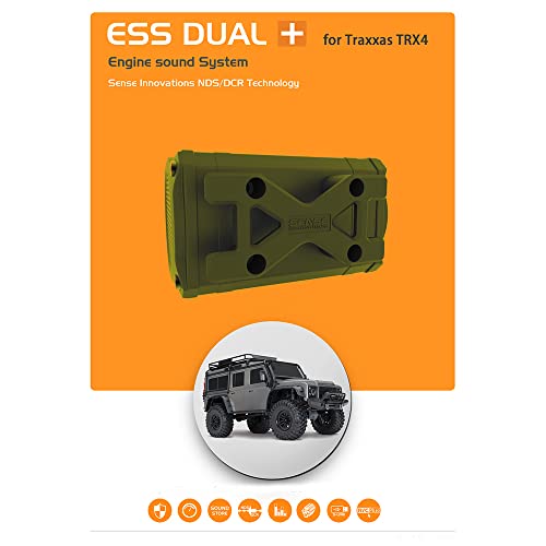 ESS Dual Engine Sound Simulator System for Axial SCX10/SCX10 II Traxxas TRX4 Axial Wraith (Dual+Engine)
