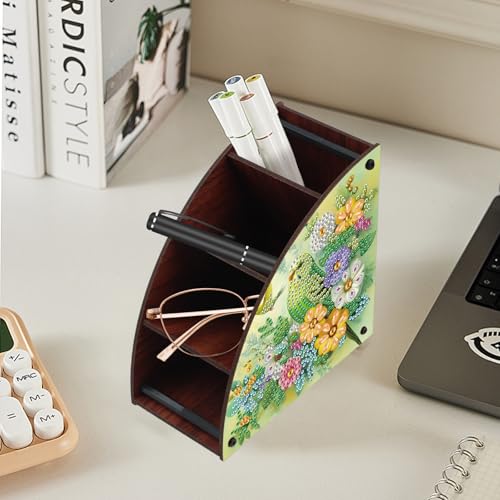 DIY Diamond Painting Kits Organizer Box, Green Parrot Diamond Art Organizer - color: Green Parrot