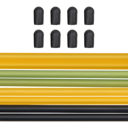8Pcs ShareGoo Plastic Antenna Tube with Cap for RC Car Boat FPV Drone Quadcopter 2.4G Receivers,Multicolor