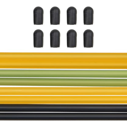 8Pcs ShareGoo Plastic Antenna Tube with Cap for RC Car Boat FPV Drone Quadcopter 2.4G Receivers,Multicolor