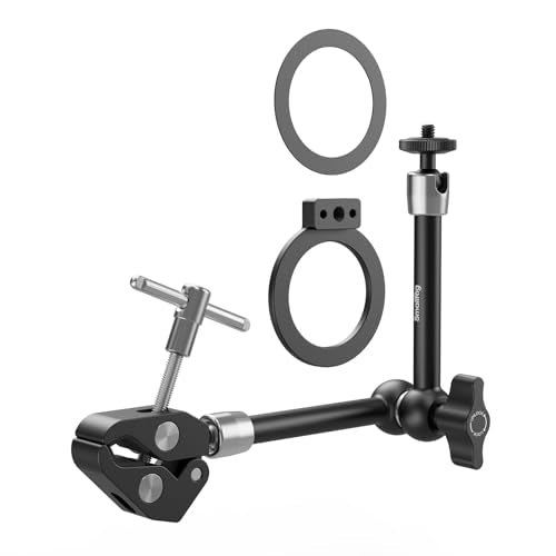 SmallRig Magic Arm Clamp, Phone Mount for Magsafe & Magnetic Adapter Ring - size: 11''+phone mount