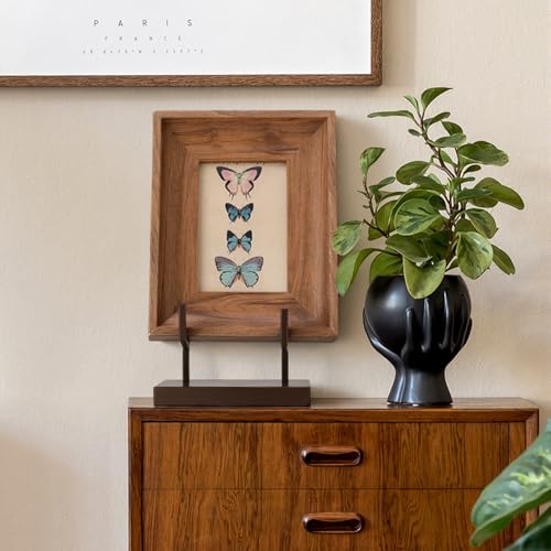 Shimeyao Metal Display Easel Stand Tabletop Easel, Brown, 8 x 5 x 3 Inch - color: Brown, size: 8 x 5 x 3 Inch, style: Metal