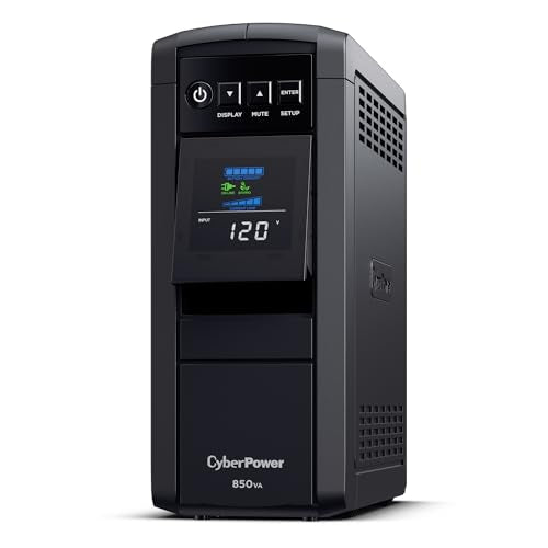CyberPower CP850PFCLCD PFC Sinewave UPS Battery Backup and Surge Protector - size: 850VA, style: Mini-Tower
