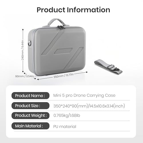 STARTRC Mini 5 Pro/Lito x1 Case, Portable Carrying Bag for DJI Mini 5 Pro/Lito x1 Accessories,for DJI RC 2 Controller Fly More Combo