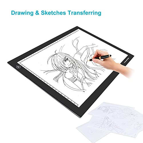 Huion L4S LED Light Box A4 Ultra-Thin USB Powered and Huion ST300 Adjustable Drawing Tablet Stand