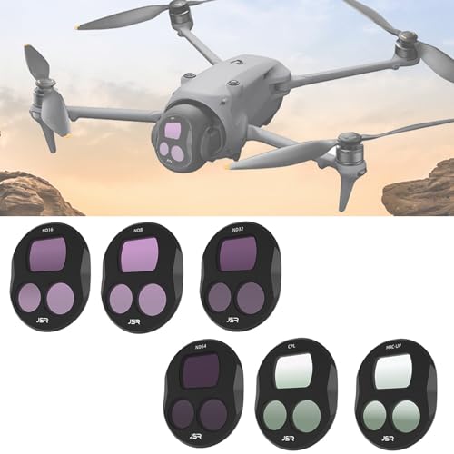 Lens Filter Kit for DJI Mavic 4 Pro, Camera Protection Set Optical Glass External Multilayer Nano Coating Accessories (6Pcs(UV+CPL+ND8+16+32+64)) - color: 6Pcs(UV+CPL+ND8+16+32+64)