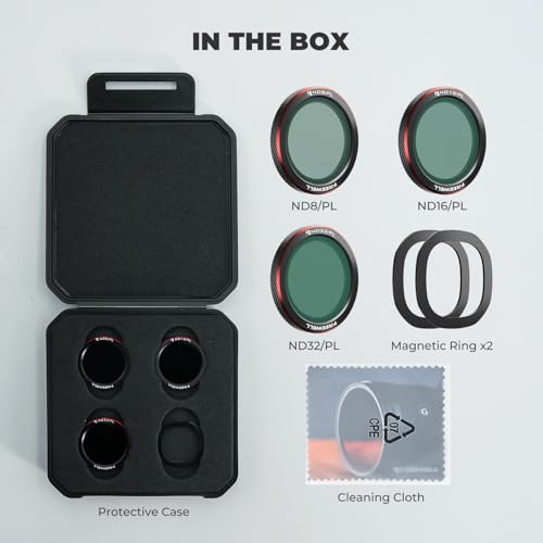 Freewell 3-Pack Magnetic ND/PL Filters for DJI Neo 2 - style: Bright Day ND/PL Kit