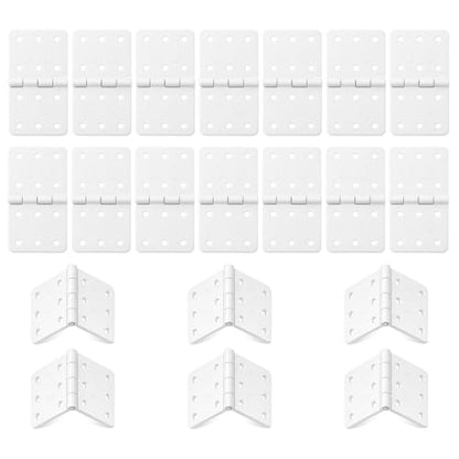 20 Pcs RC Plane Hinges, Nylon Hinges Remote Control Aircraft Hinge RC Plane Parts Small Hinge for Fixed Wing Model Airplane Square Loose-Leaf