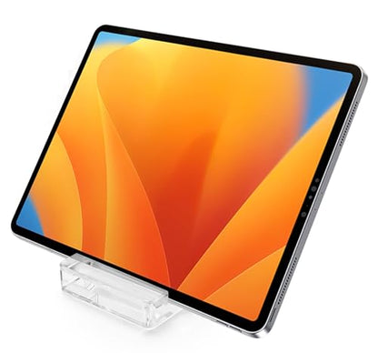 Transparent Acrylic Tablet Stand, Portable Phone Holder for Desk Use - color: Transparent