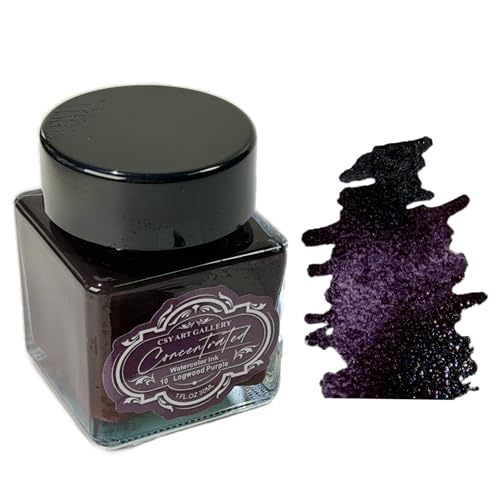 Watercolor Drawing Ink 35ML Water Color Inks for Drawing, Design (10 Logwood Purple)