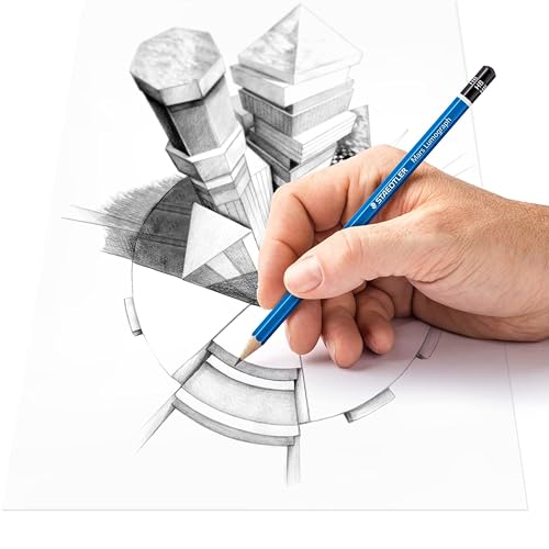 STAEDTLER Mars Lumograph 2B Graphite Art Drawing Pencil, 6 Pencils - size: 6 Count (Pack of 1)