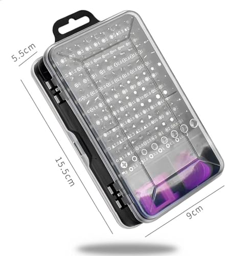 Precision Screwdriver Set, Professional Grade 115 in 1 Magnetic Repair Tool Kit for Electronics, Computer, iPhone, Laptop, Game Console, Watch, Eyeglasses, Modding, and DIY Projects