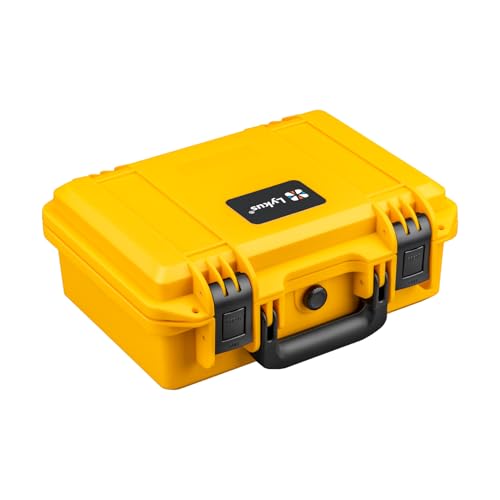 Lykus HC-3010 Waterproof Hard Case with Foam, Inner Size 10.75*6.65*3.94in - color: Yellow, size: HC-3010