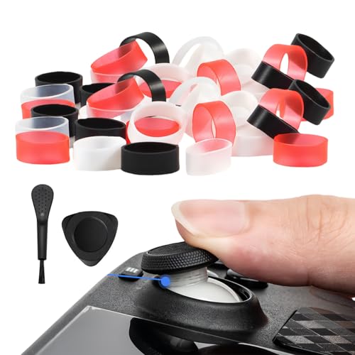 72 Pieces Precision Rings, Aim Assist Target Motion Control, Silicone Joystick Protector Compatible with PlayStation 4 (PS4), PS5, Xbox One, Xbox Series X, Switch Pro and Scuf Controller Grips - color: 72pcs Rubber Precision Rings