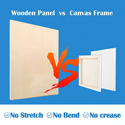 Falling in Art 2 Pack 24x30 Unfinished Birch Wood Panels Kit for Painting - size: 24*30 2-pack