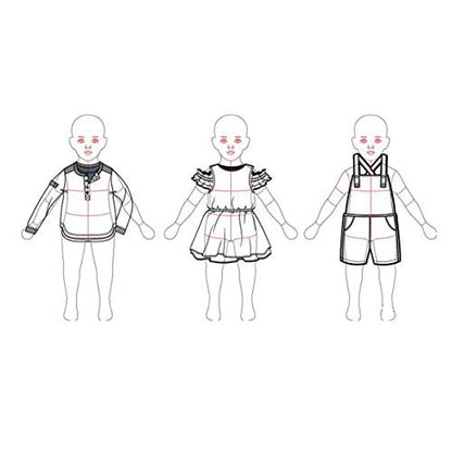 2Pcs Child's French Curve Ruler Sewing Humanoid Patterns Design, Clothing Measuring French Curve Rulers A4 Pattern Paper Draft Drawings - size: Child's Ruler (A4)