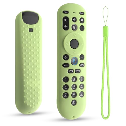 Silicone Cover for Xumo TV Remote Control RC3401/PR1,Anti Slip Glow Case for Pioneer Xfinity Spectrum Element Remote with Lanyard (Glowgreen) - color: Glowgreen