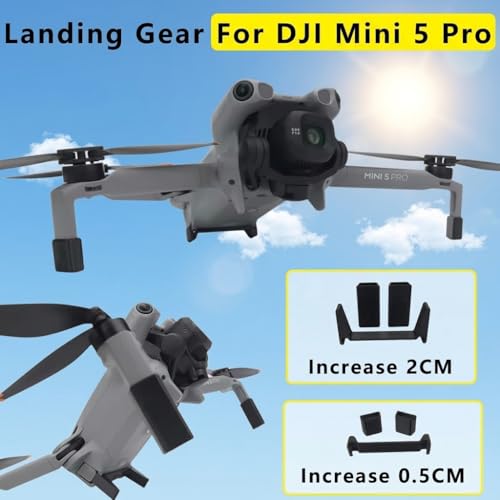 Landing Gear Extensions for DJI Mini 5 Pro Mini 4 Pro Drone Landing Legs Height Extender Accessories Compatible with DJI Mini 5 Pro and Mini 4 Pro