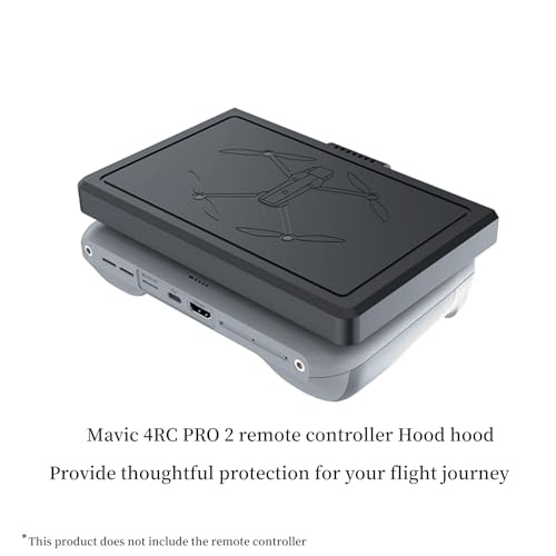 Taoke RC Pro 2 Remote Controller Anti-Glare Sunshade Hood, Remote Control Full Screen Cover Protector Compatible with DJI Mavic 4 Pro (Black) - color: Black