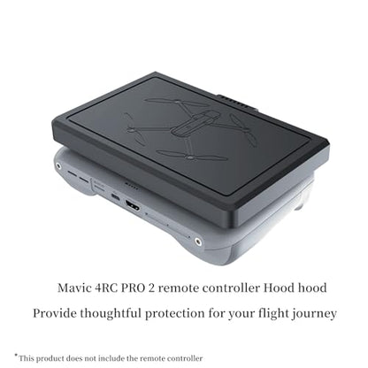 Taoke RC Pro 2 Remote Controller Anti-Glare Sunshade Hood, Remote Control Full Screen Cover Protector Compatible with DJI Mavic 4 Pro (Black) - color: Black
