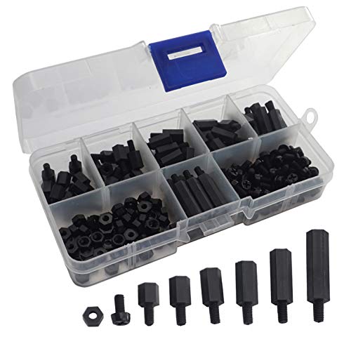ShareGoo M3 Nylon Standoffs Hex Spacers Screws Bolts Screws Nuts Assorted kit for RC FPV Drone Quadcopter Frame Audunio PCB Board