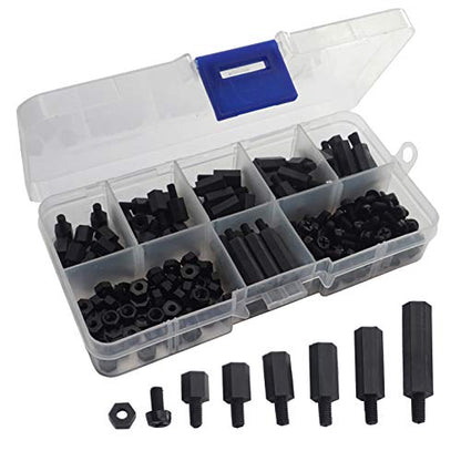 ShareGoo M3 Nylon Standoffs Hex Spacers Screws Bolts Screws Nuts Assorted kit for RC FPV Drone Quadcopter Frame Audunio PCB Board