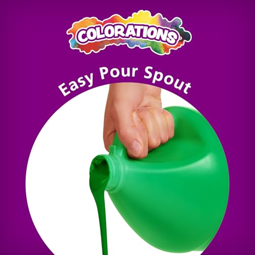 Colorations Paraben-Free Washable, Vibrant White Tempera Paint, 1 Gallon - color: White