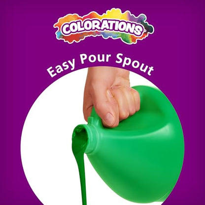 Colorations Paraben-Free Washable, Vibrant White Tempera Paint, 1 Gallon - color: White