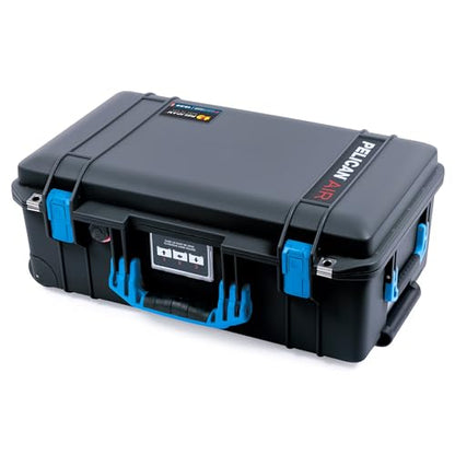 Black Pelican Air 1535 Carry-on Case - Comes empty - Blue Handles & Latches. - color: Blue Handles & Latches