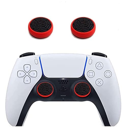 2Pcs Silicone Anti-Slip Thumb Grips, Universal Superhero Analog Stick Caps for P5, P4, Xbox Series X/S, Switch Pro Controller, Sweat Resistant Joystick Covers for Gaming Protection - color: P2