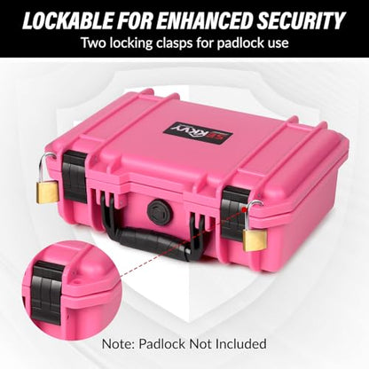 SEKKVY Gun Case for Handguns, Pistol Case Hard Shell - color: 1-Pistol Case, Pink