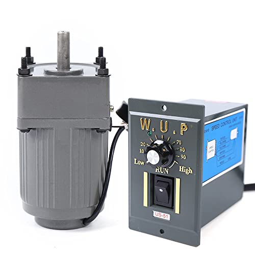 0-270RPM 15W 5K High Torque AC Variable Speed Gear Motor with Controller - color: 15W 5K