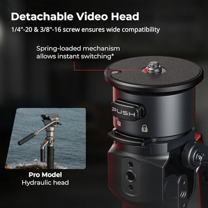 SmallRig 68.9"/ 175cm Carbon Fiber Video Monopod for Camera - size: 175cm / 68.9"