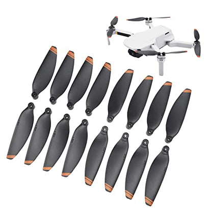 16PCS Drone Propeller Blades Props Replacement, 2.3x0.6in, Low Noise Blades, with 24 Screws 2 Screwdrivers, Stable
